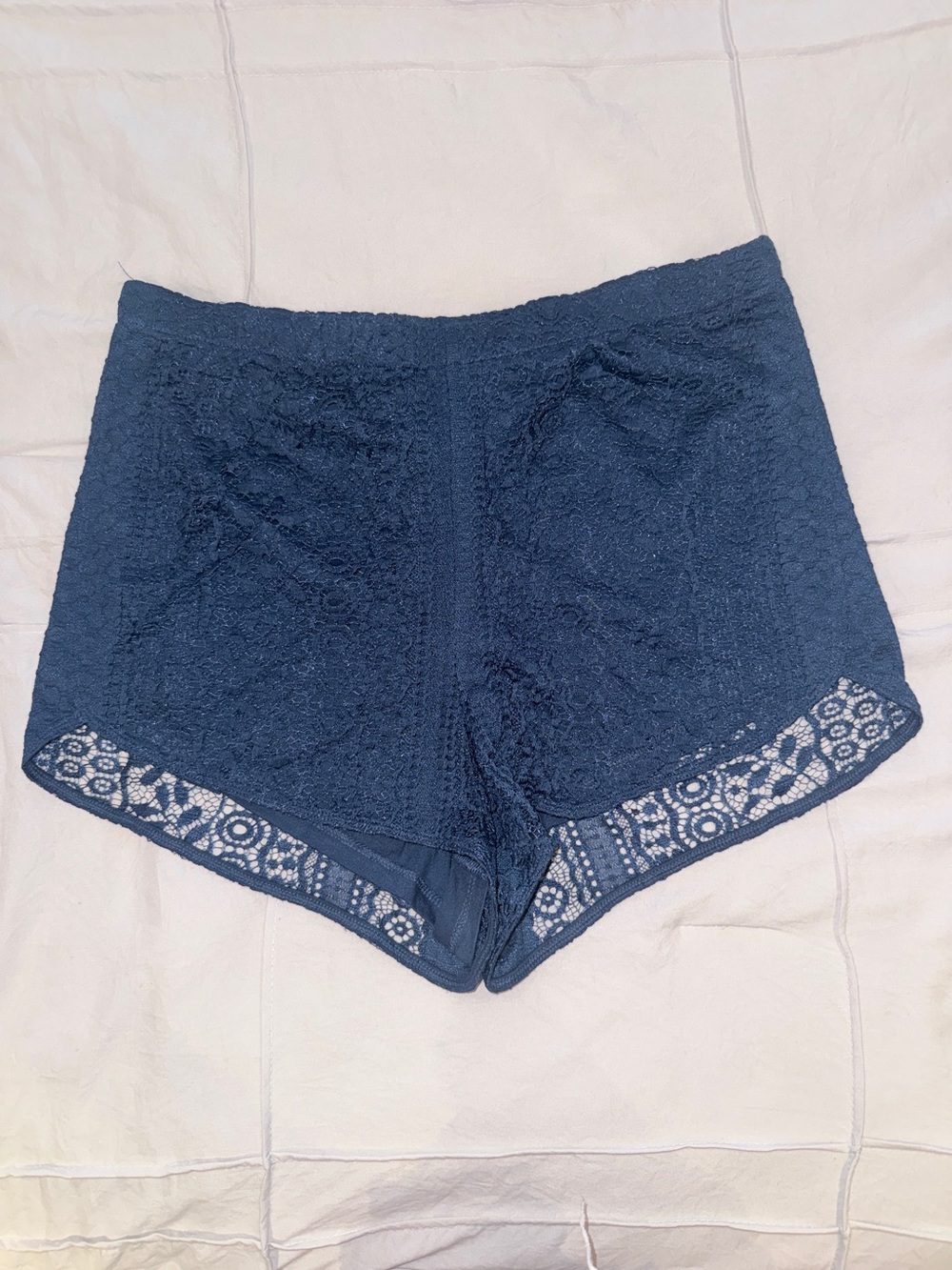 Express Lace Boyshorts - Navy Blue